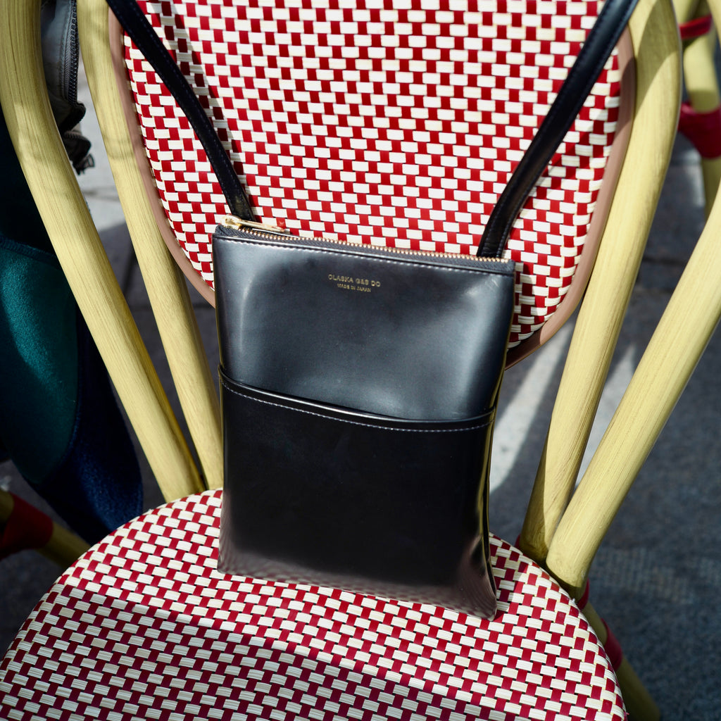 Pochette bandoulière cuir vegan japon chic luxe crossbody