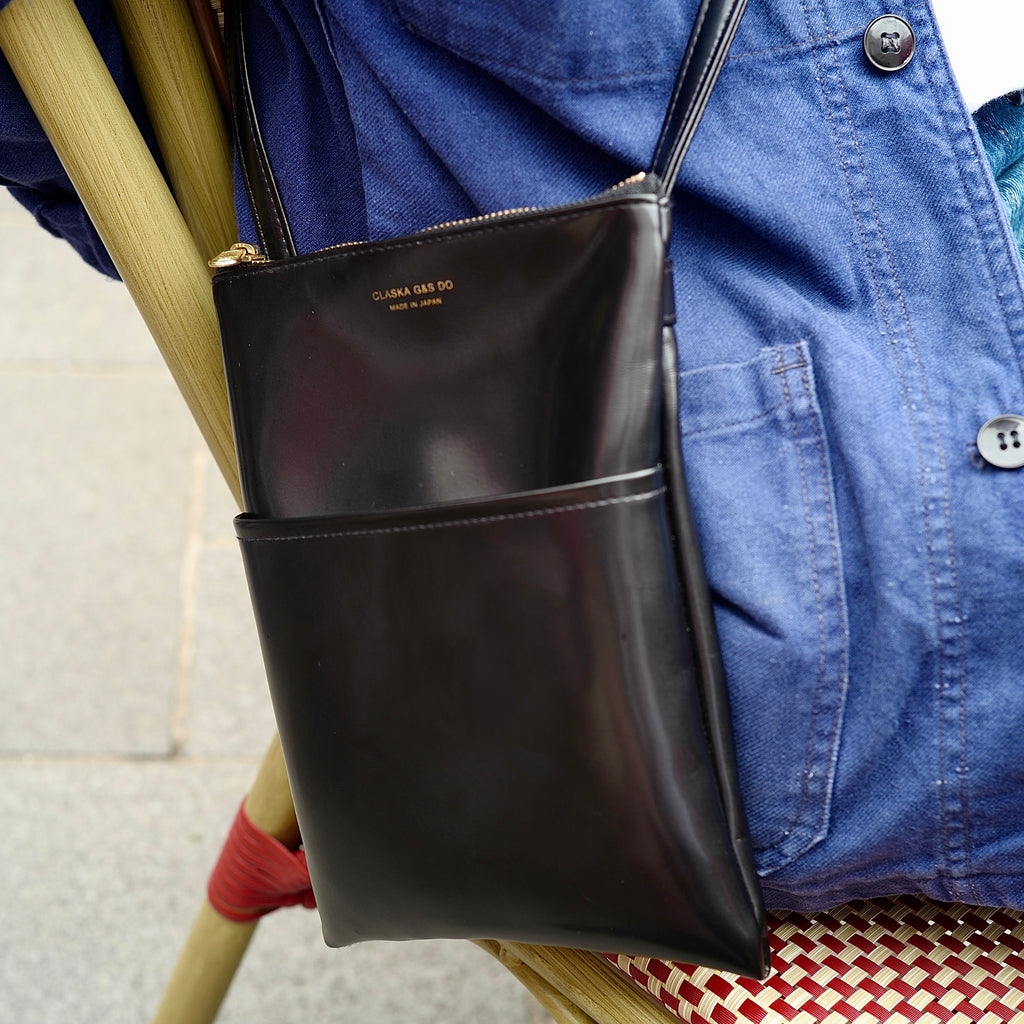 Pochette bandoulière cuir vegan japon chic luxe crossbody