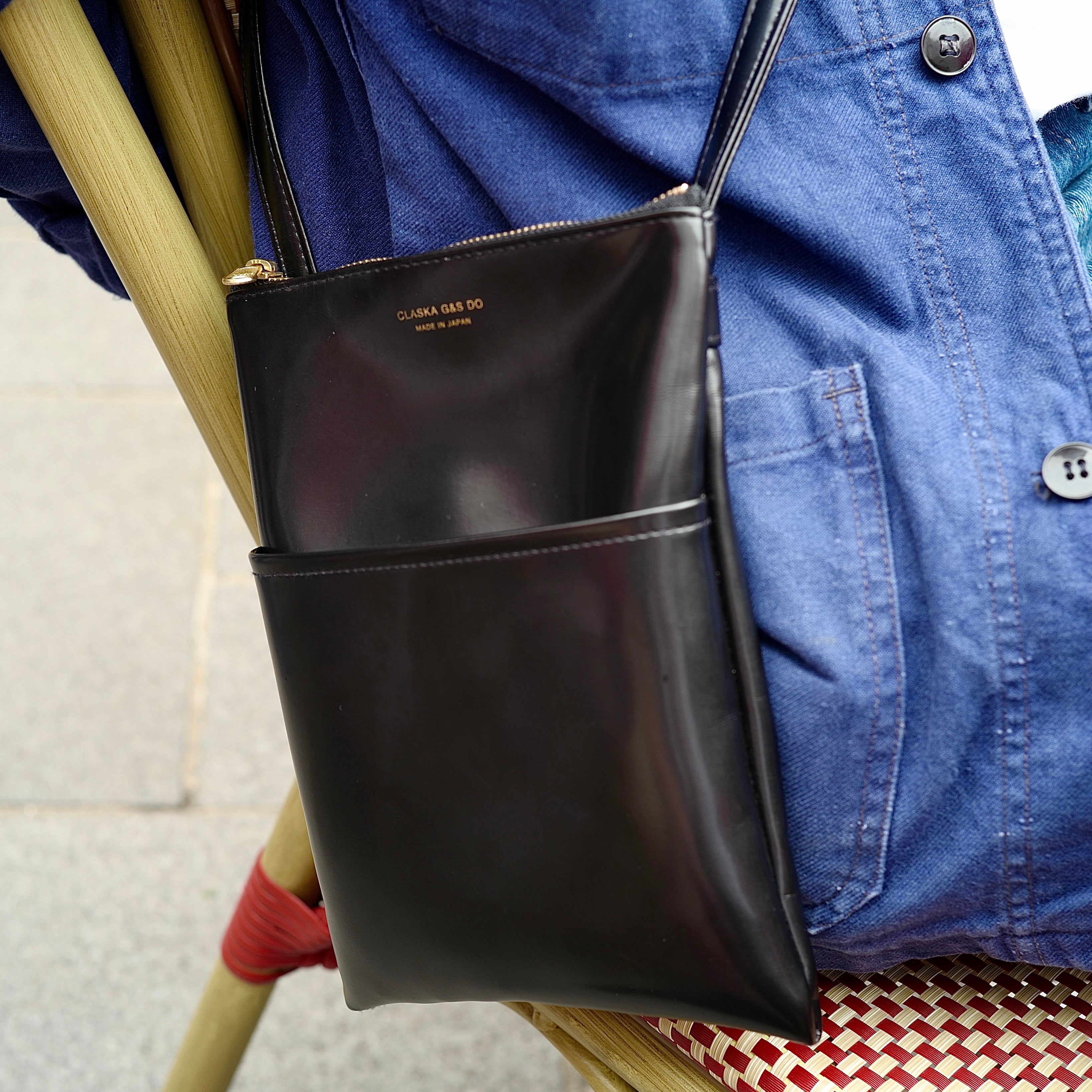 Pochette bandoulière cuir vegan japon chic luxe crossbody