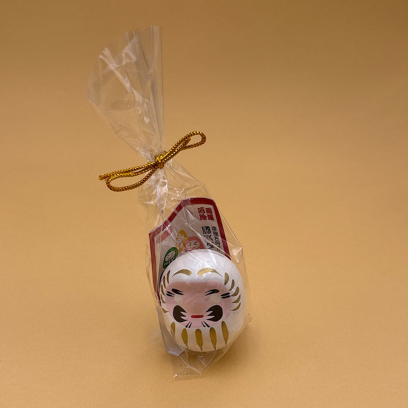 daruma japon blanc figurine oeil papier maché