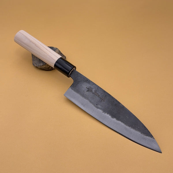 couteau santoku japonais acier carbone 
