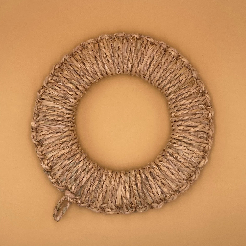 dessous plat japonais paille riz rond circulaire