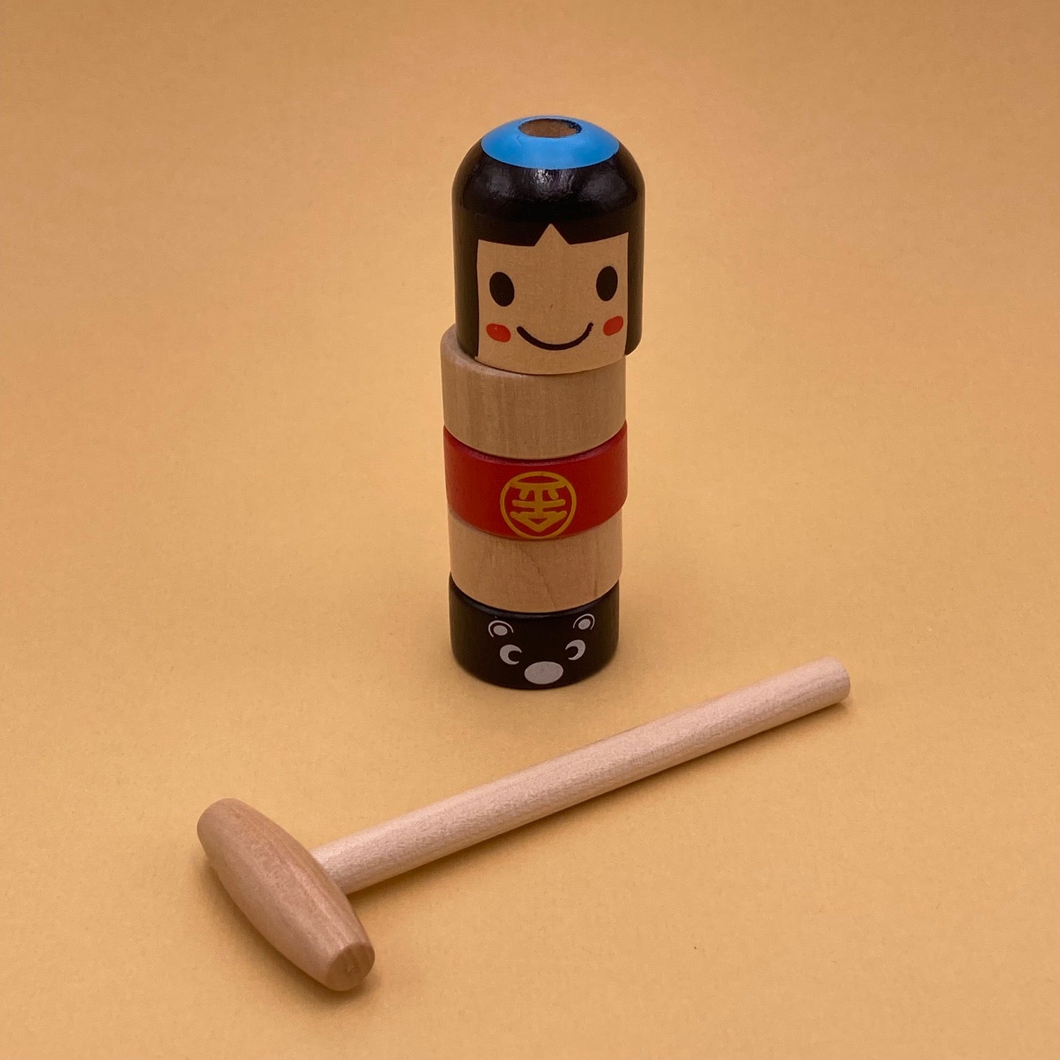 kokeshi daruma otoshi toy wood bois jouet japonais