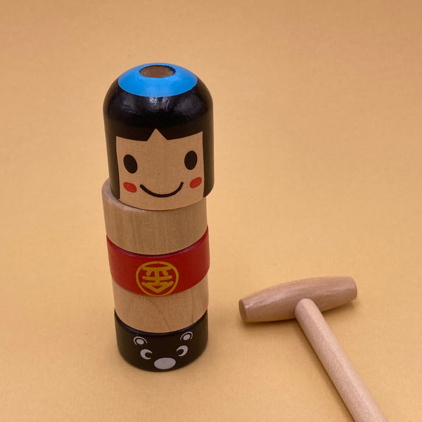 kokeshi daruma otoshi toy wood bois jouet japonais