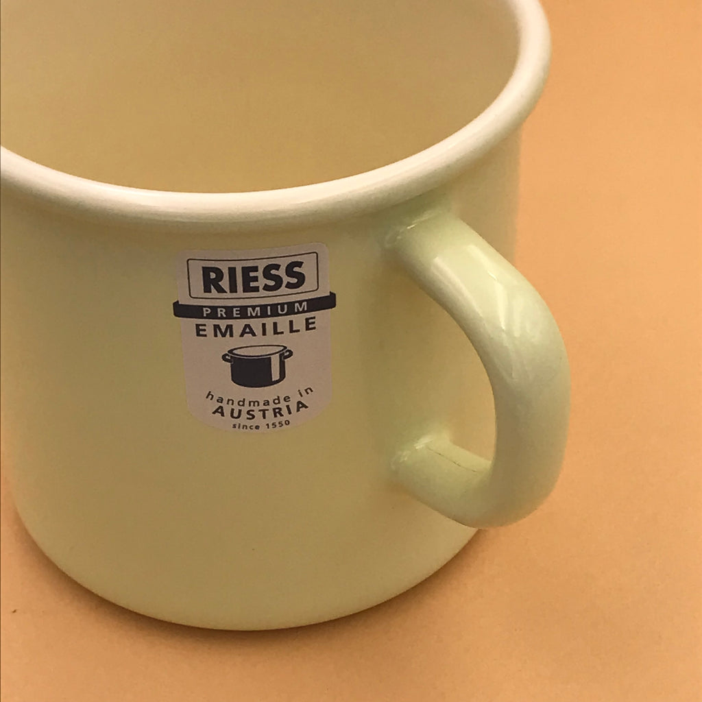 mug metal émaillé durable RIESS