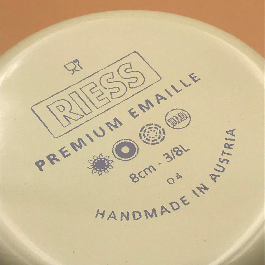mug metal émaillé durable RIESS
