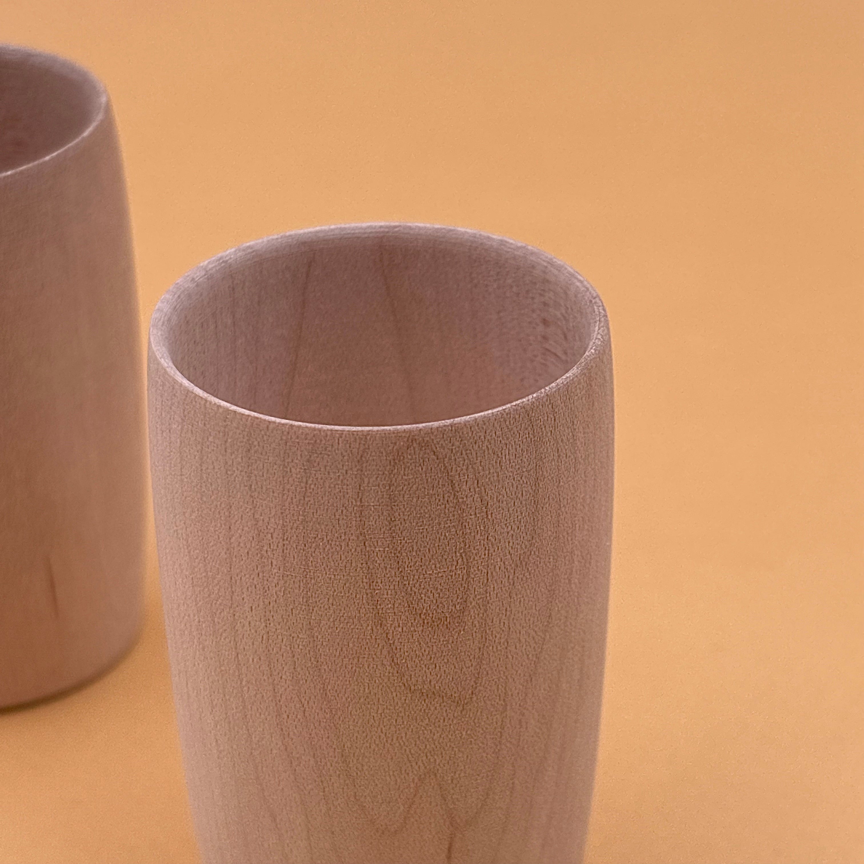 Coffret de 2 tasses à saké en érable japonais