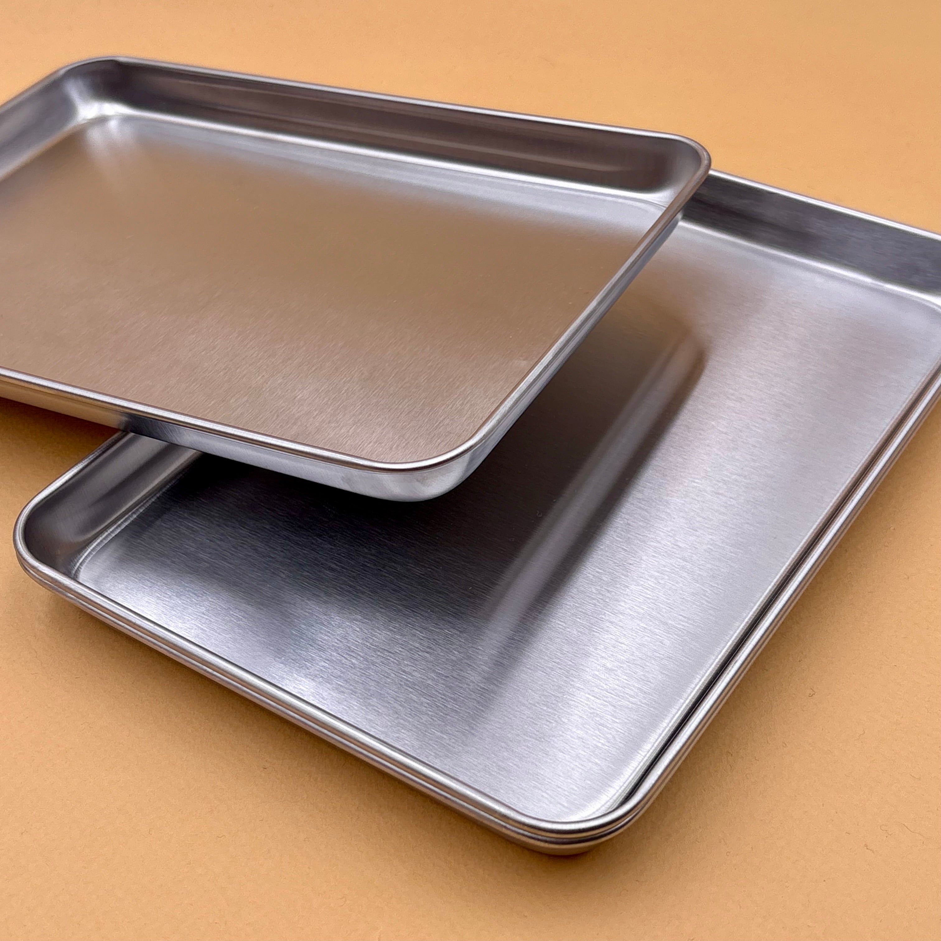Plateaux empilables inox