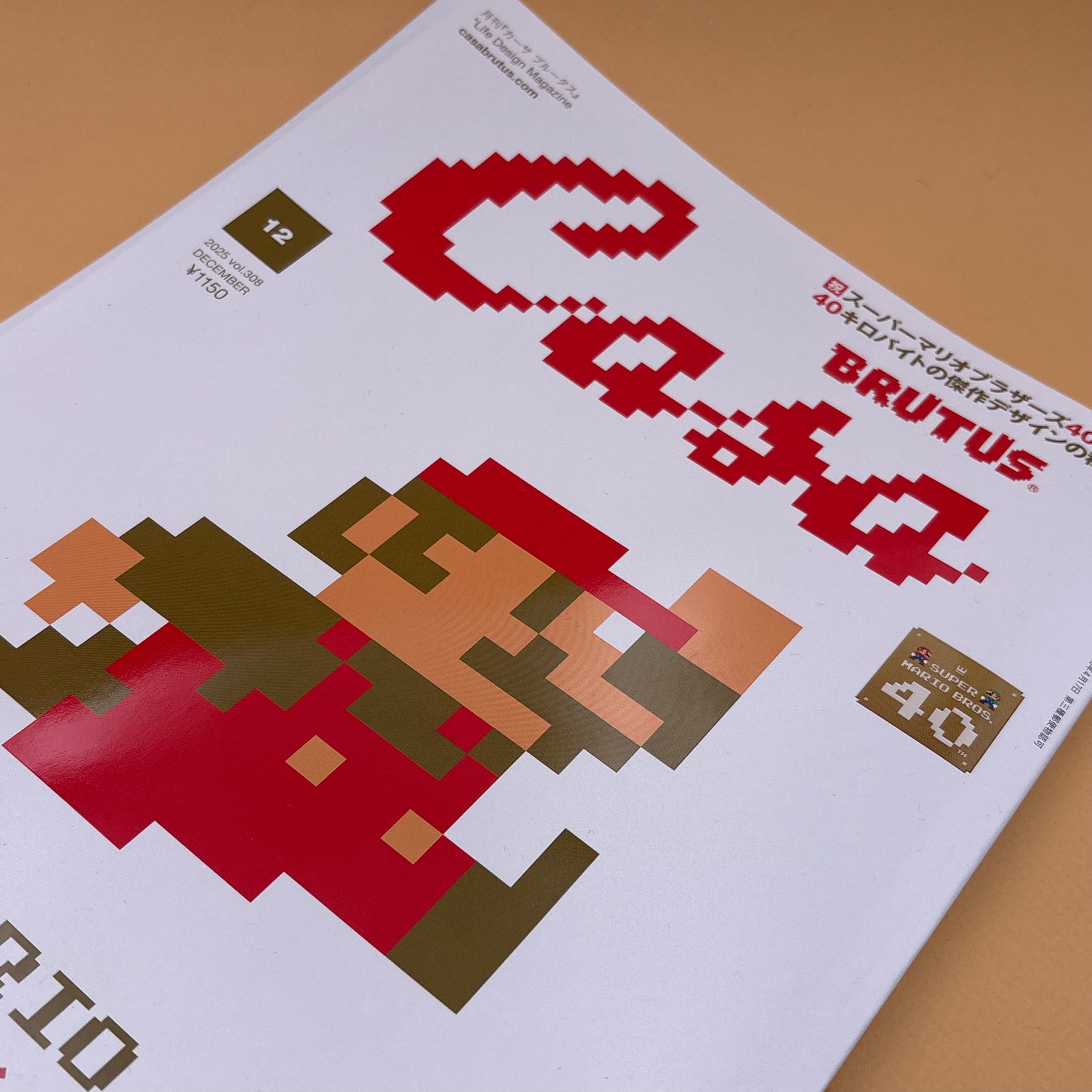 Casa Brutus Japan Super mario bros design magazine