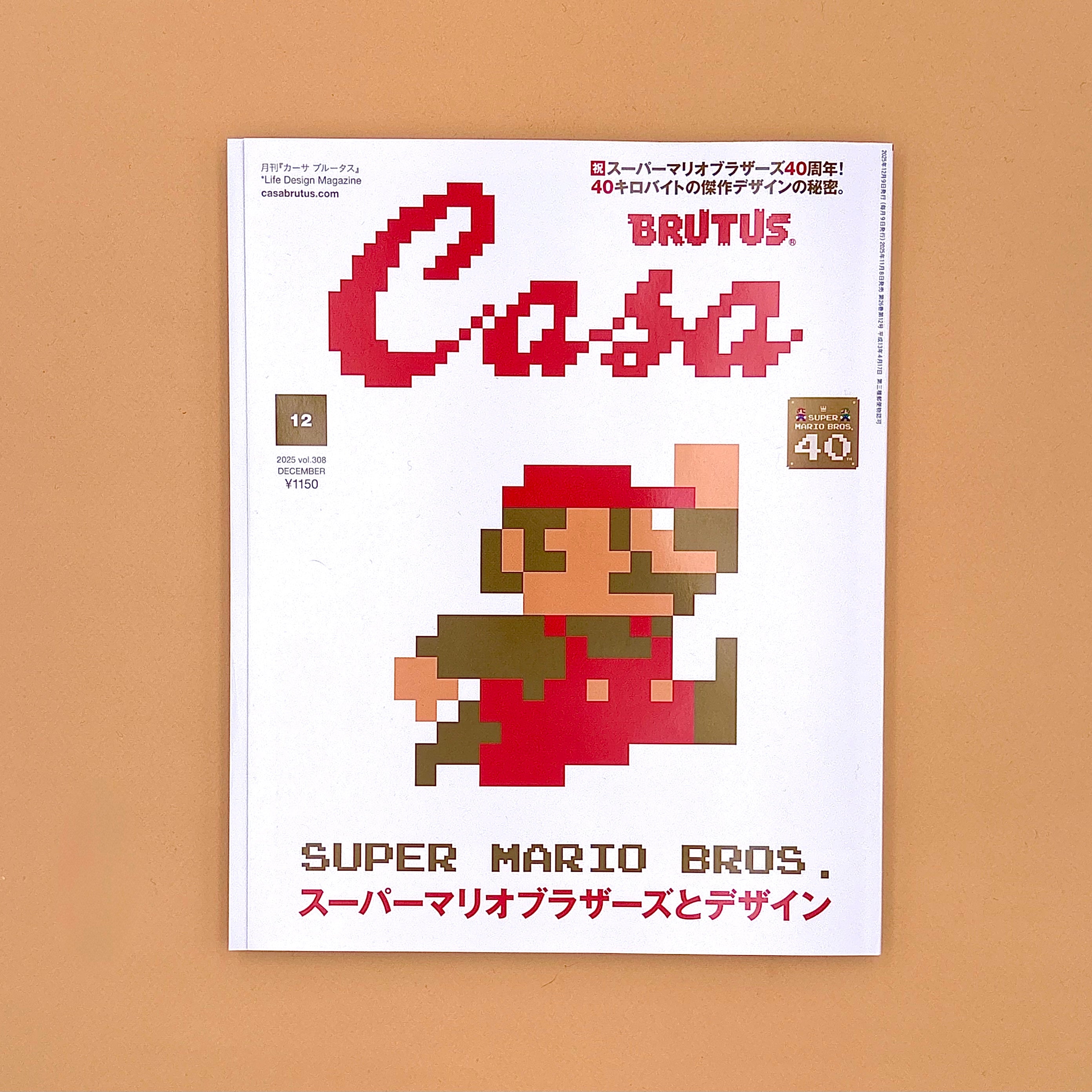 Casa Brutus Japan Super mario bros design magazine
