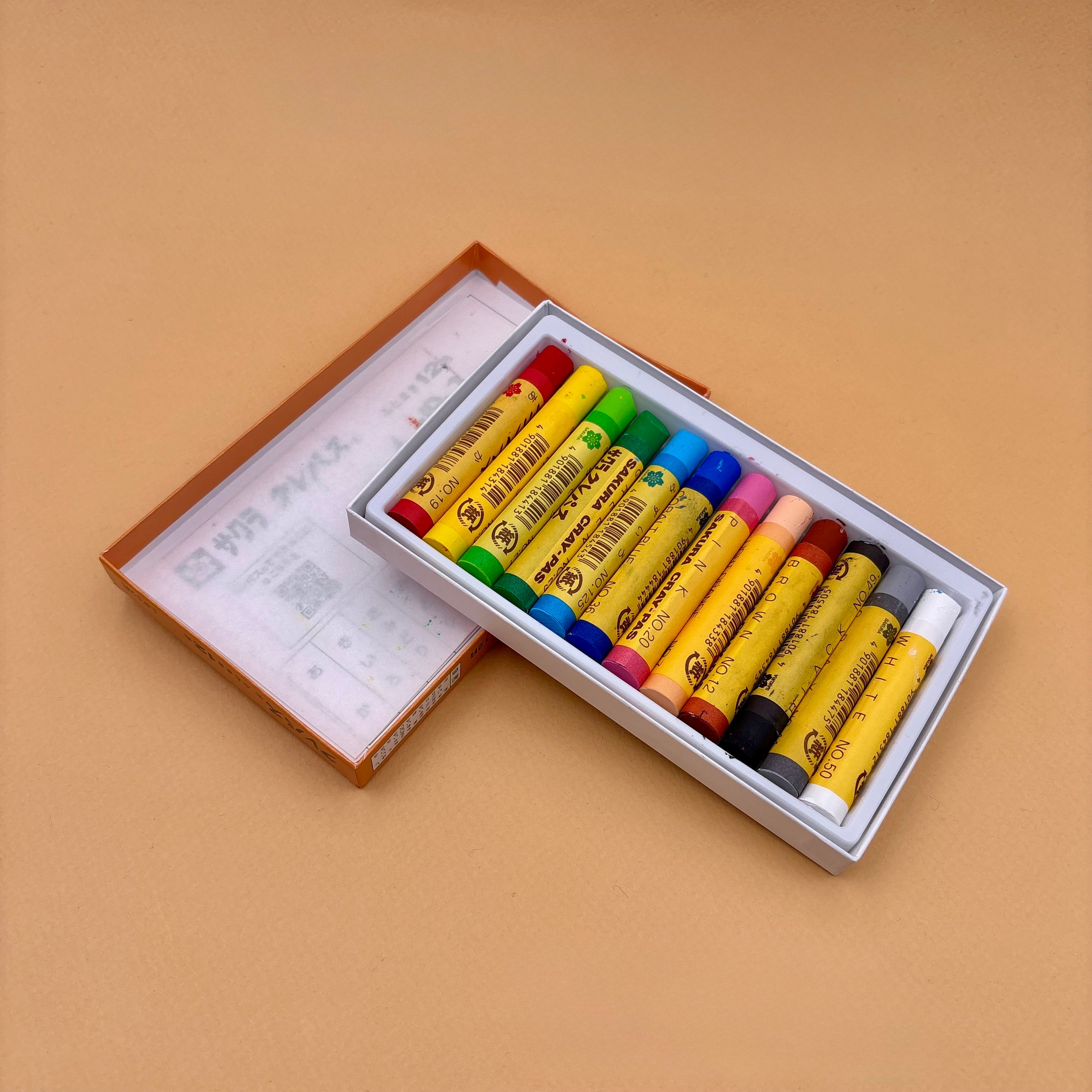 Pastels japonais cray pas huile dessin peinture