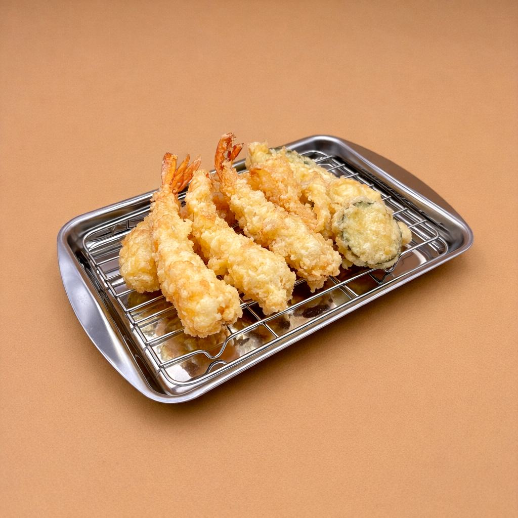 plateau grille inox japon fritures tempura