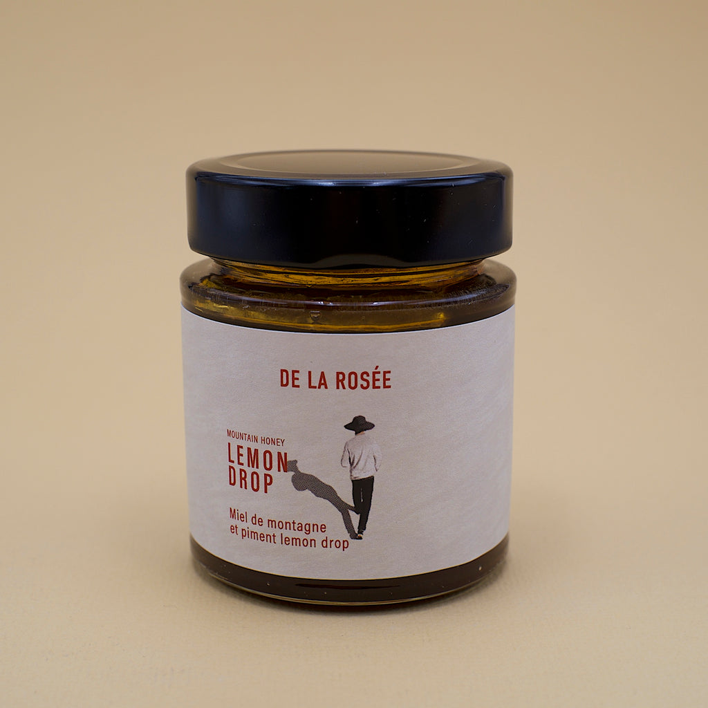 Miel de montagne et piment lemon drop delarosée