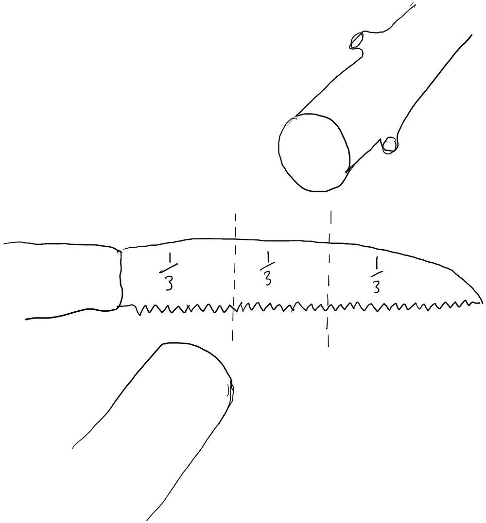 "Moku" folding pruning saw