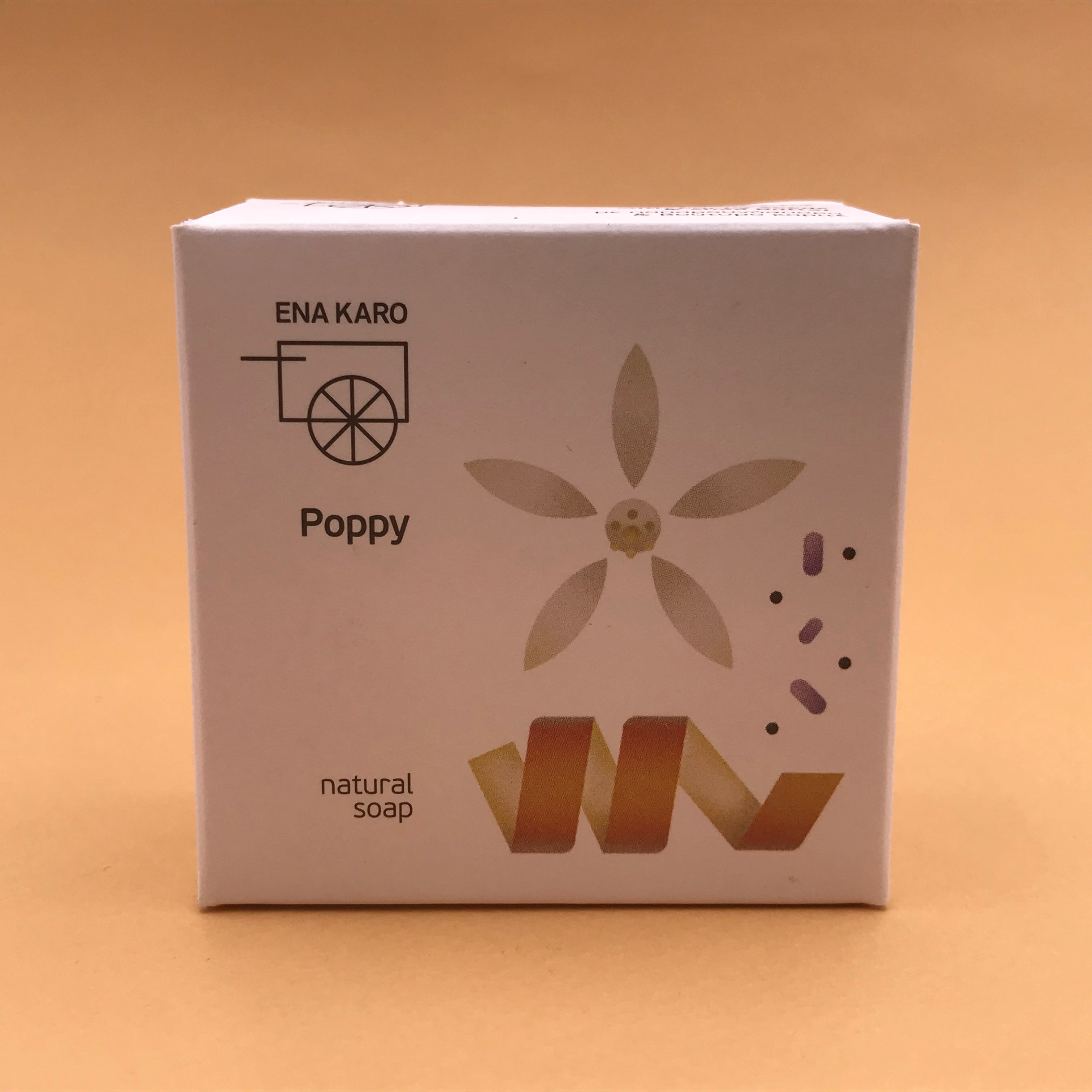 Gentle exfoliating soap "Poppy"