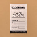 Carte cadeau - UTILE & ORDINAIRE